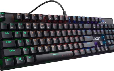 2024 Acer Wireless Gaming Keyboard and Mouse Bundle with USB Receiver and Optical Technology