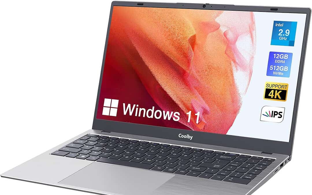 Overview of the 15.6-inch Coolby Windows 11 Laptop with Intel Celeron Processor and IPS Display