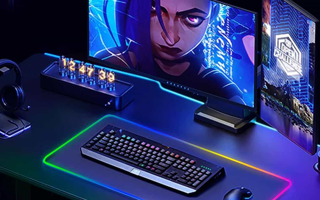 Enhanced Gaming Experience: RGB Mouse Pad with 15 Light Modes, Non-Slip Rubber Base | Amazon.com