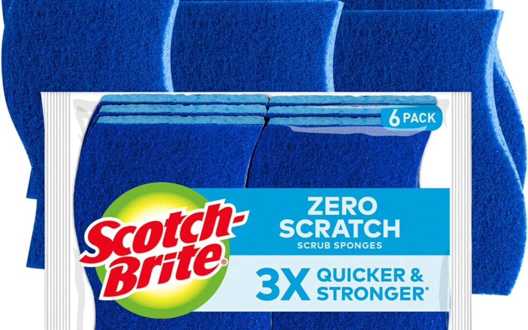 Scotch-Brite Zero Scratch Non-Scratch Scrub Sponges Overview